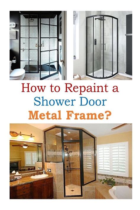 repainting metal shower door frame